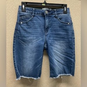 🌾 ⭐️ WIT & WISDOM NWOT ‘Ab’Solution Retro High Waist Denim Bermuda Shorts